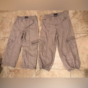 Bundle Aeropostale Cargo Capris With Elastic Waist & drawstring ankles - Size XS